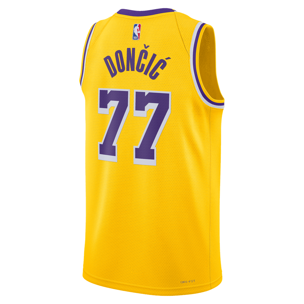 Luka Doncic Los Angeles Lakers Icon Edition 2022/23 Men's Nike Dri-FIT NBA Swingman Jersey 'Amarillo'