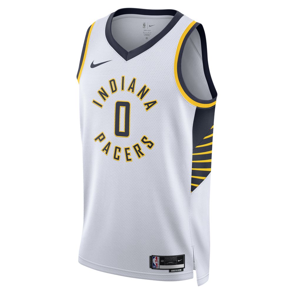 Tyrese Haliburton Indiana Pacers Association Edition Men's Nike Dri-FIT NBA Swingman Jersey 'White'