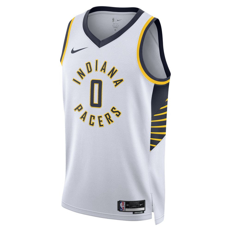 Tyrese Haliburton Indiana Pacers Association Edition Men's Nike Dri-FIT NBA Swingman Jersey 'White'
