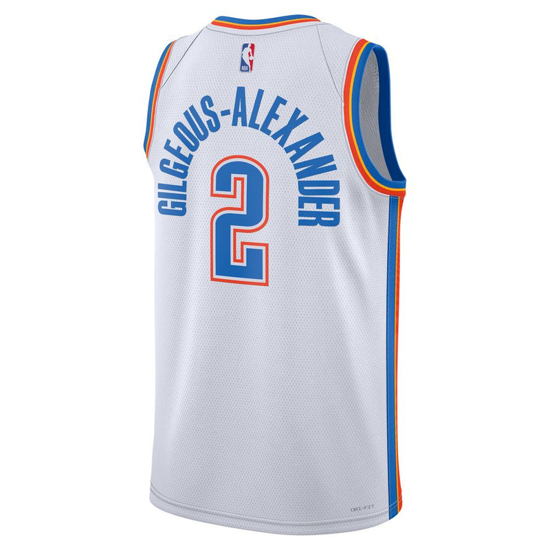 Shai Gilgeous-alexander Oklahoma City Thunder Association Edition Men's Nike Dri-FIT NBA Swingman Jersey 'White'