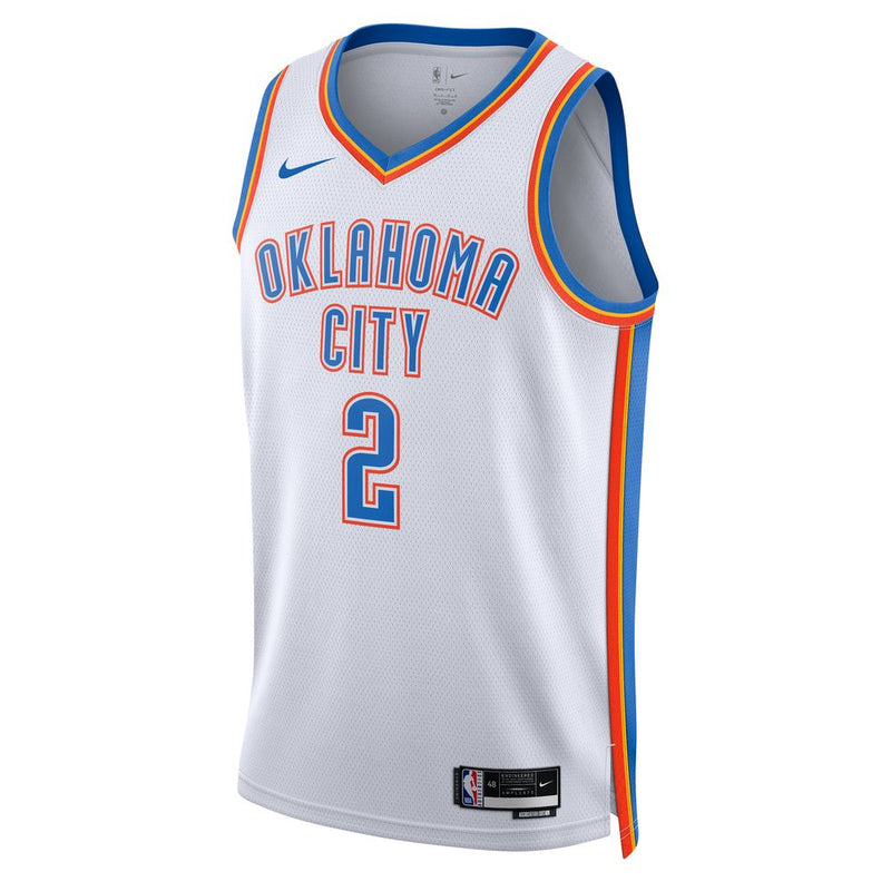 Shai Gilgeous-alexander Oklahoma City Thunder Association Edition Men's Nike Dri-FIT NBA Swingman Jersey 'White'