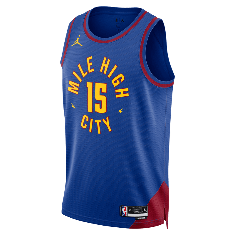 Nikola Jokic Denver Nuggets Statement Edition Men's Jordan Dri-FIT NBA Swingman Jersey 'Blue/Team Crimson'