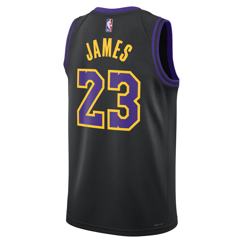 LeBron James Los Angeles Lakers Nike City Edition Swingman Jersey 'Black'