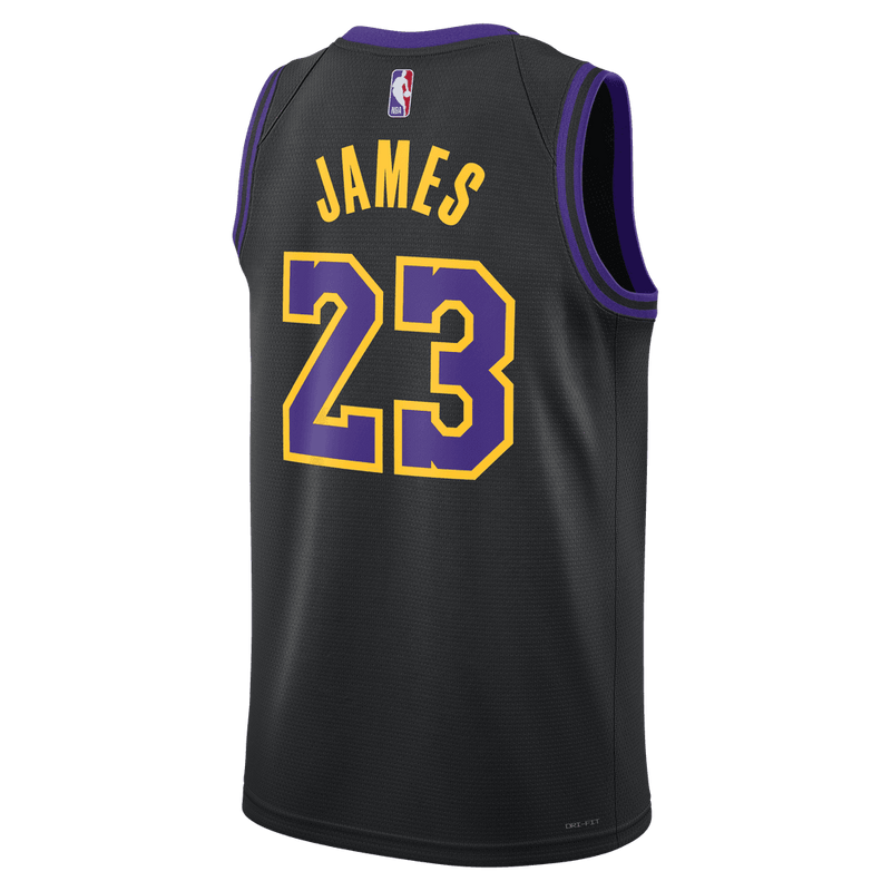 LeBron James Los Angeles Lakers Nike City Edition Swingman Jersey 'Black'