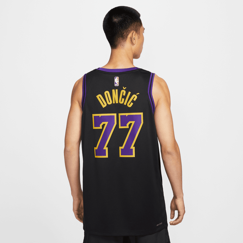 Luka Doncic Los Angeles Lakers City Edition 2023/24 Men's Nike Dri-FIT NBA Swingman Jersey 'Black'