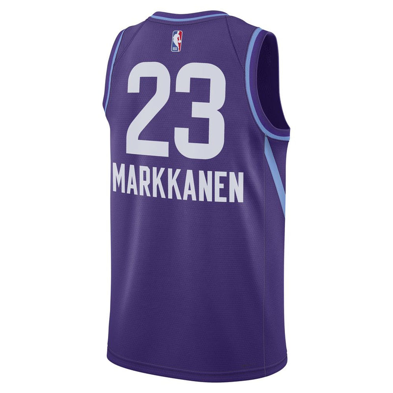 Lauri Markkanen Utah Jazz 2024/25 City Edition Men's Nike Dri-FIT NBA Swingman Jersey 'Purple'