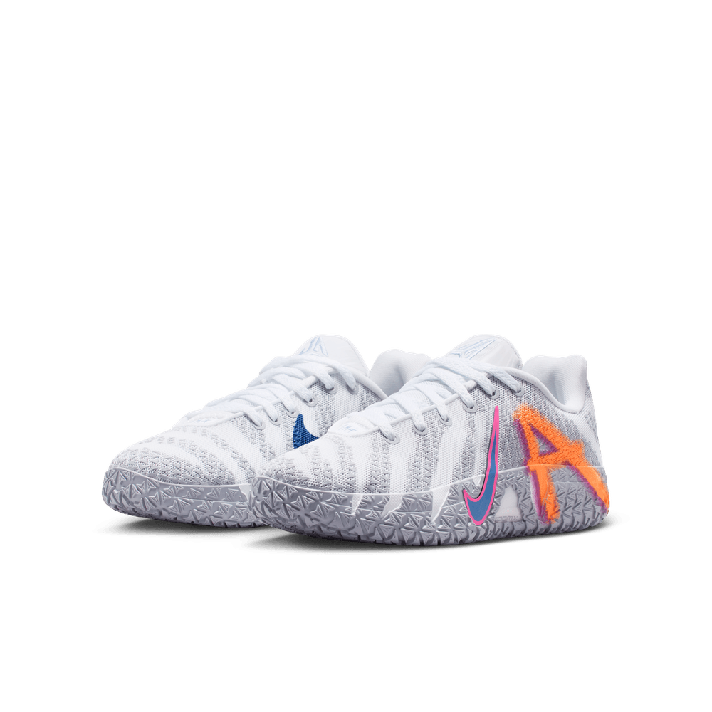 Ja Morant Ja 3 Big Kids' Basketball Shoes (GS) 'White/Blue/Dusty Cactus'