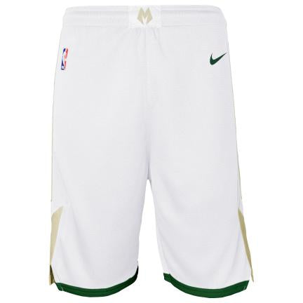 Milwaukee Bucks Association Edition 2020 Men's Nike NBA Swingman Shorts Kids 'White'