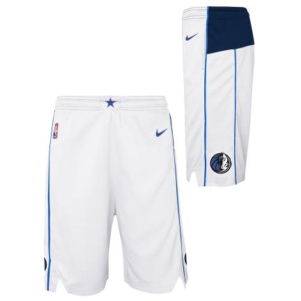 Dallas Mavericks Association Edition 2020 Nike NBA Swingman Shorts Kids 'White'