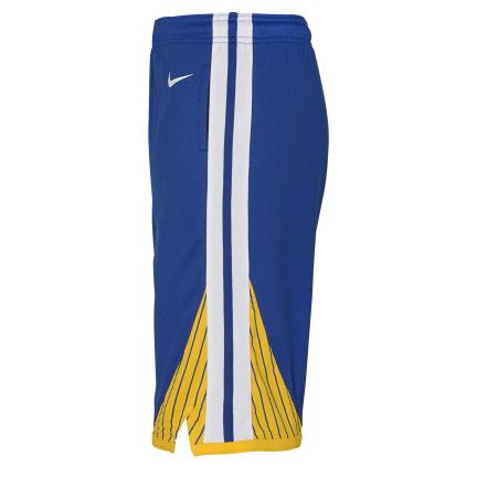 Golden State Warriors Icon Edition 2020 Nike NBA Swingman Shorts Kids 'Blue/Yellow'