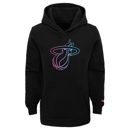 Nike NBA City Edition Hoodie Kids Miami Heat 'Black'