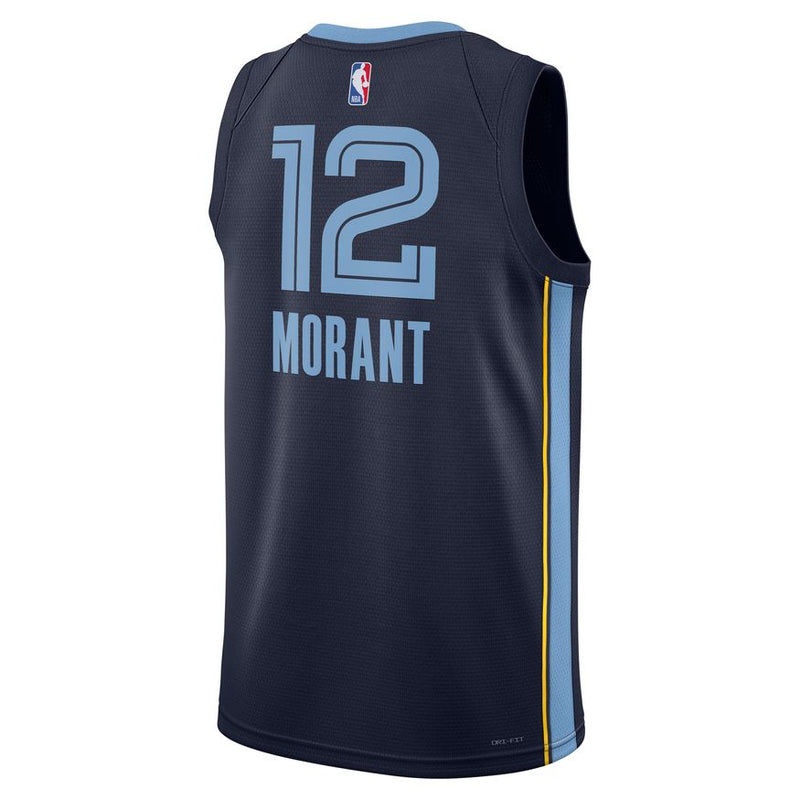 Ja Morant Memphis Grizzlies Icon Edition Nike Dri-FIT NBA Swingman Jersey 'Navy'