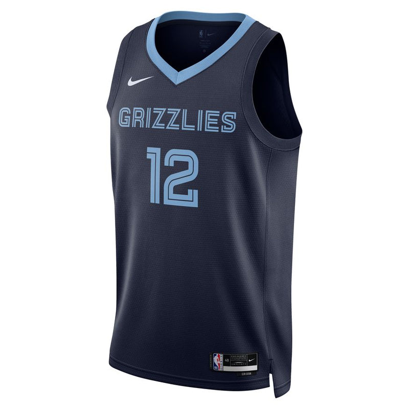 Ja Morant Memphis Grizzlies Icon Edition Nike Dri-FIT NBA Swingman Jersey 'Navy'