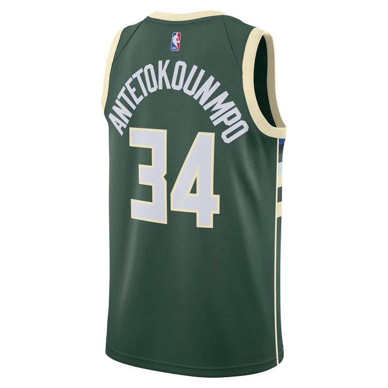 Giannis Antetokounmpo Milwaukee Bucks Icon Edition Nike Dri-FIT NBA Swingman Jersey 'Green'