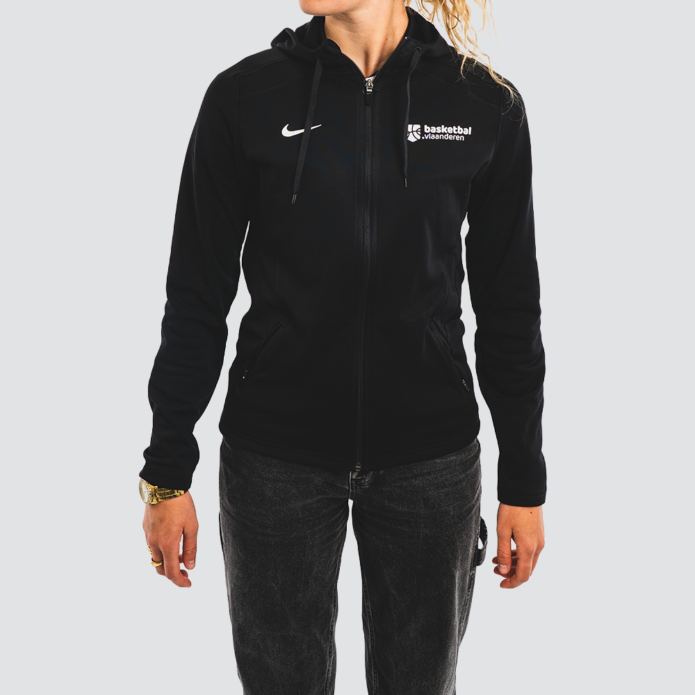 Basketbal Vlaanderen Nike Full Zip Hoodie Women 'Black'