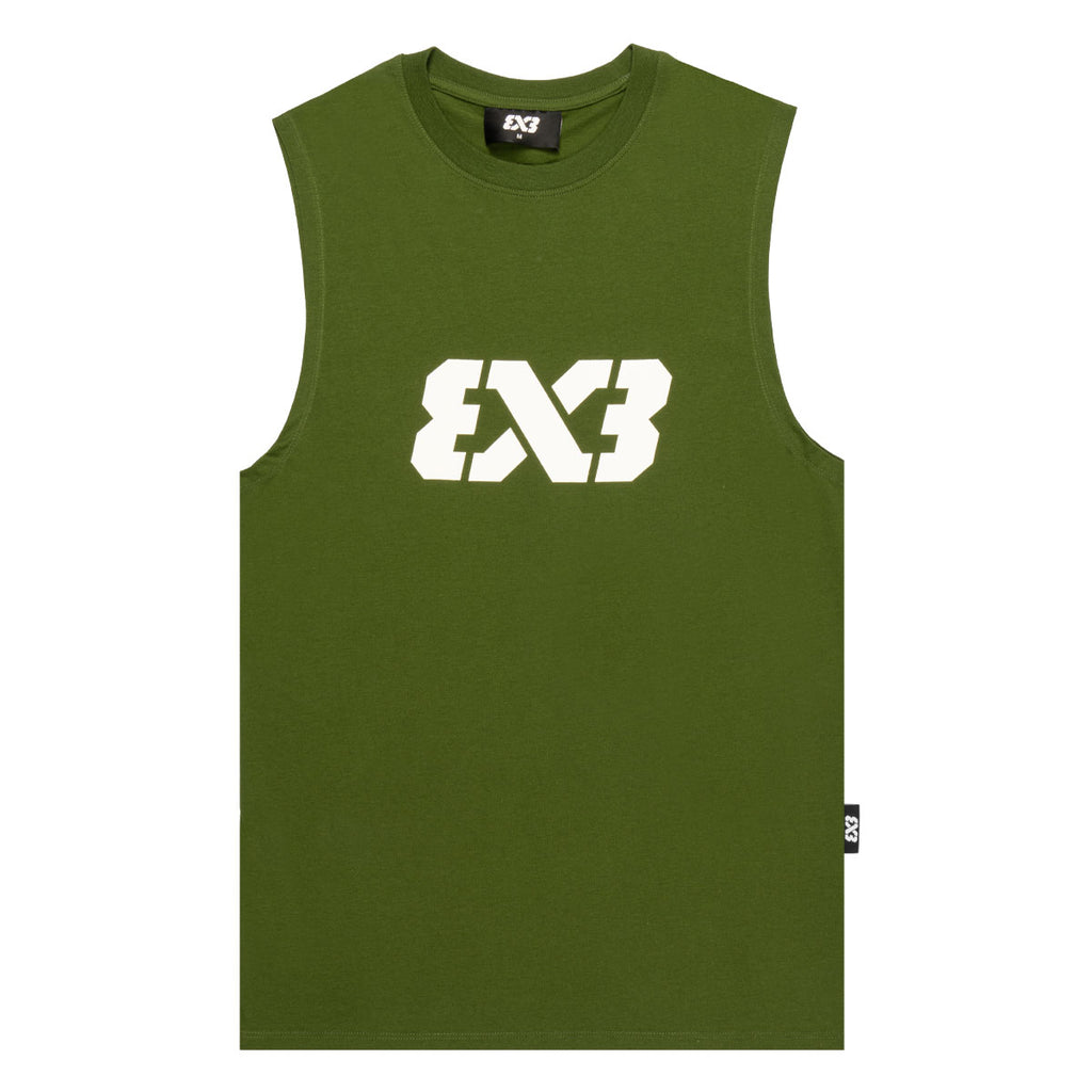 3X3 Sleeveless Tank Top 'Forrest Green'