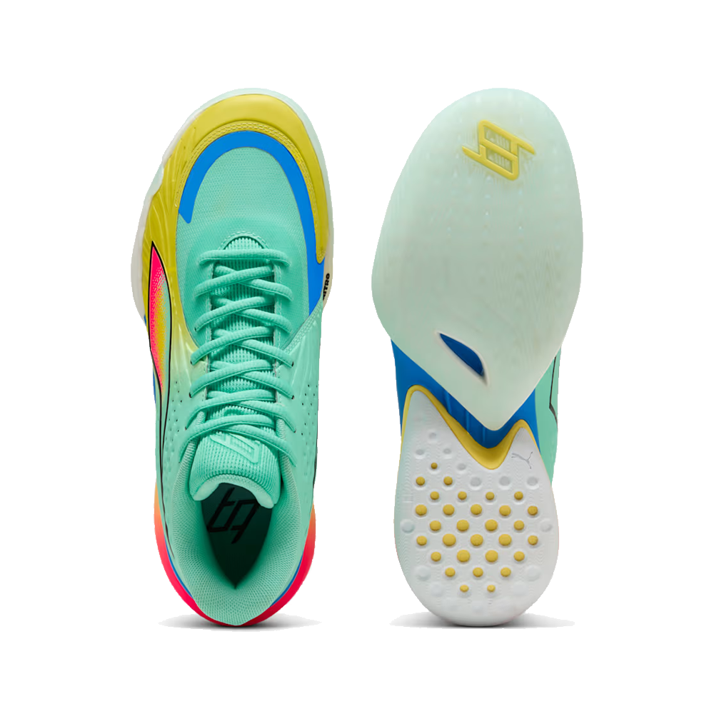 Puma Stewie 5 Turbo Basketball Shoes 'Mint Jelly-PUMA Black-Lemon Crush'