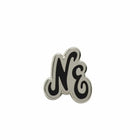 New Era Script Black Pin Badge 'Silver'