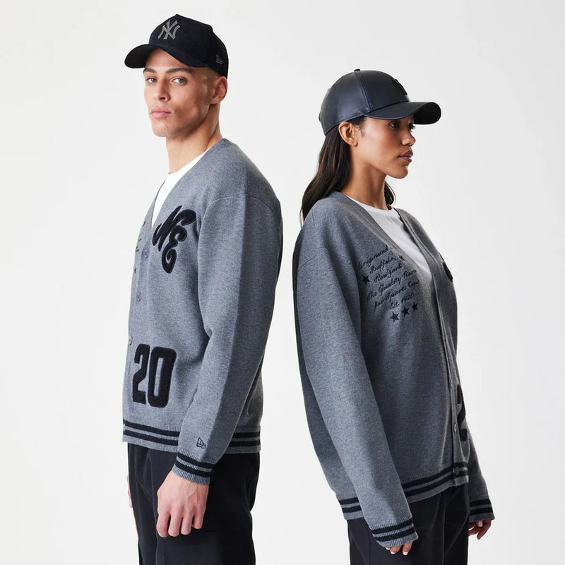 New Era Dark Grey Cardigan 'Grey/Black'
