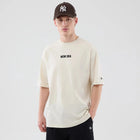 New Era Cap Graphic Oversized T-shirt 'Cream'