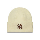 New Era New York Yankees MLB Wide Women's Beanie 'Cream'