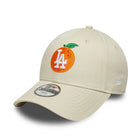 New Era 9FORTY Adjustable LA Dodgers MLB Fruit Icon Cream Kids' Cap 'Beige'