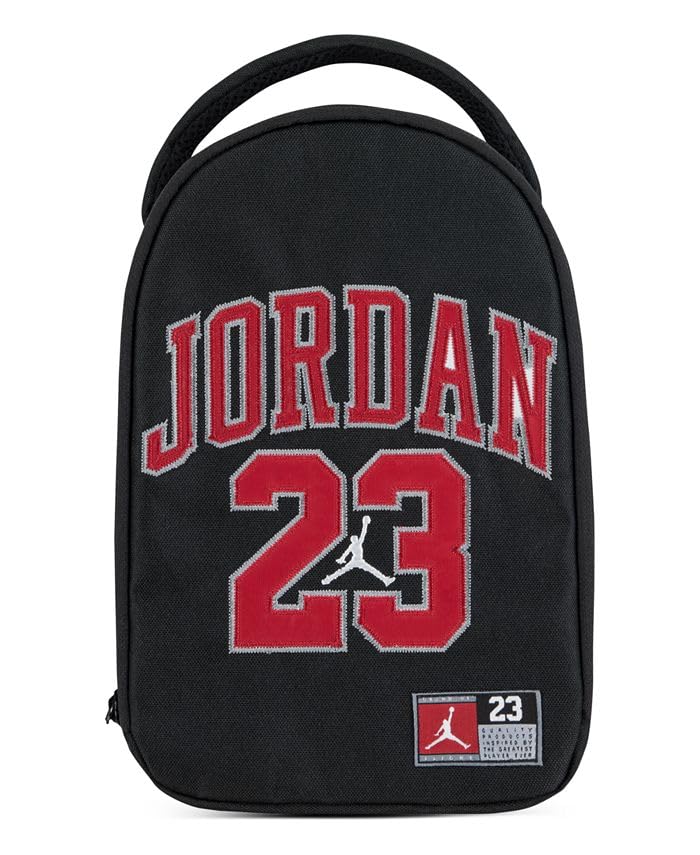 Jordan Jersey 23 Zip Insulated Lunch Bag Box 'Black/Red'