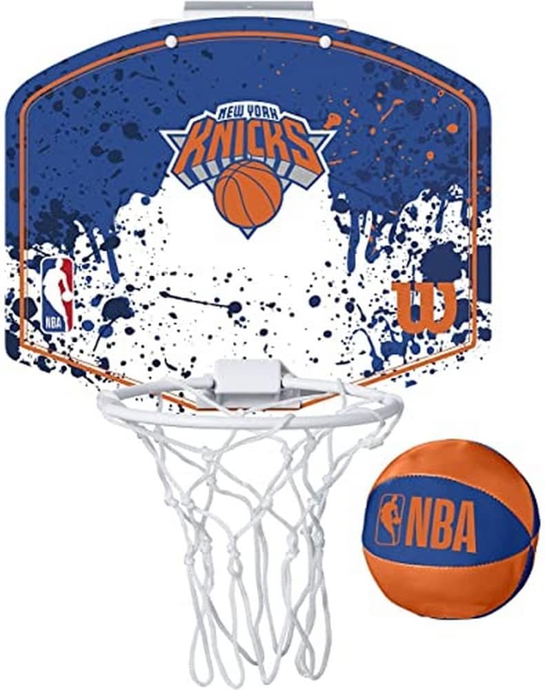 Wilson New York Knicks NBA Team Mini Hoop 'Blue/Orange'