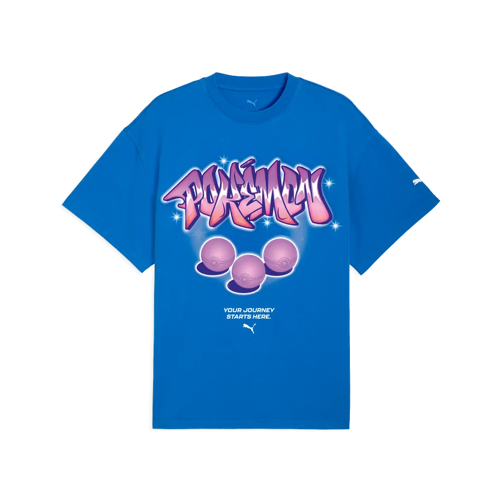 Puma Hoops x POKÉMON Oversized Tee Men 'Blue Royal'