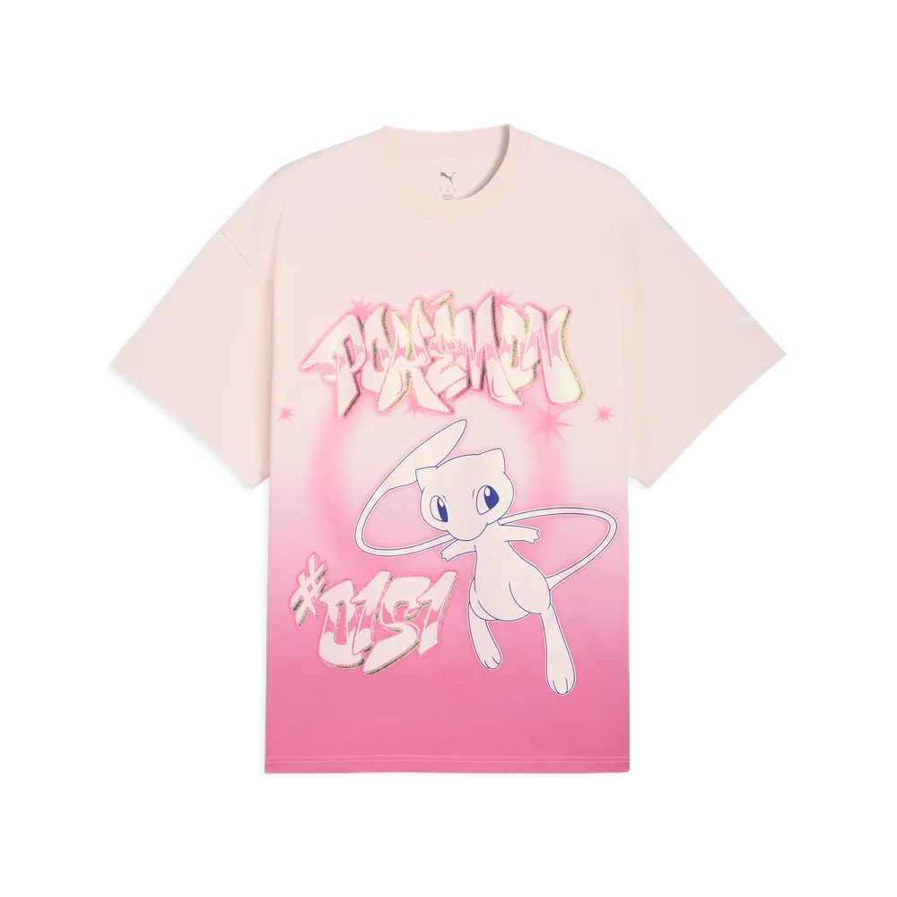 Puma Hoops x POKÉMON Shiny Mew Oversized Tee Men 'Pink'
