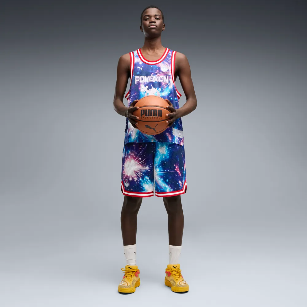 Puma Hoops x POKÉMON Mewtwo Relaxed Basketball Shorts Men 'Black/AOP'