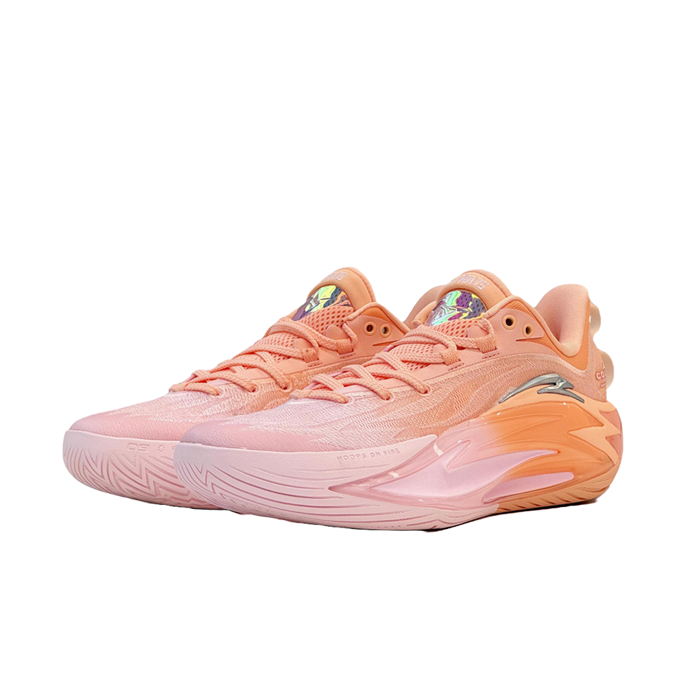 Anta Shock Wave 7 Basketball Shoes 'Pink/Orange'