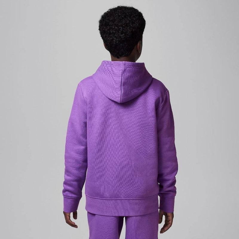 Jordan Big Kids' Brooklyn Fleece Hoodie 'Black Raspberry'