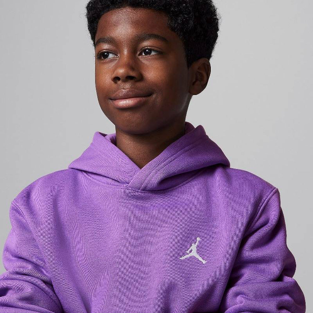 Jordan Big Kids' Brooklyn Fleece Hoodie 'Black Raspberry'