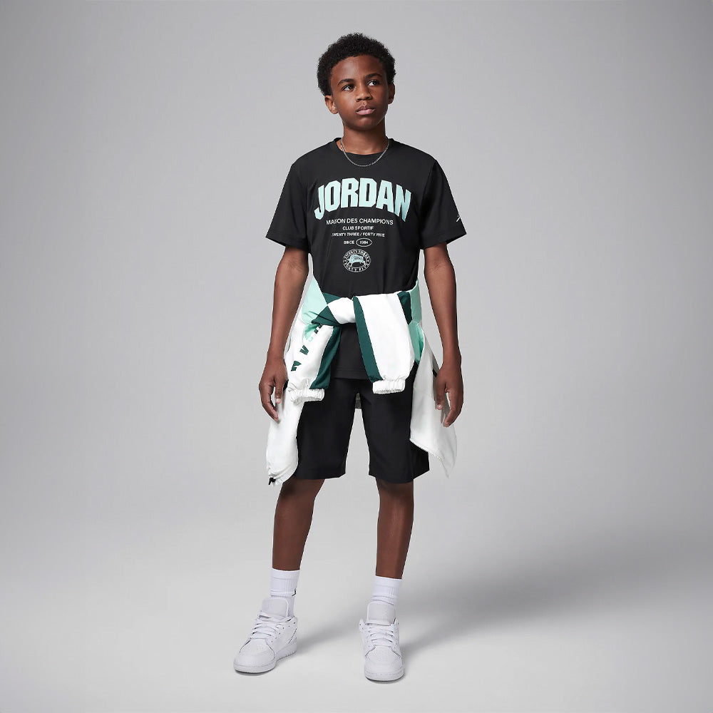 Jordan Big Kids' Dri-FIT Des Champions T-Shirt 'Black'