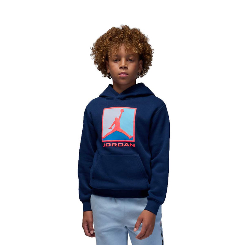 Jordan Kids Essential Fleece Baseline PO Hoodie 'Blue Void'