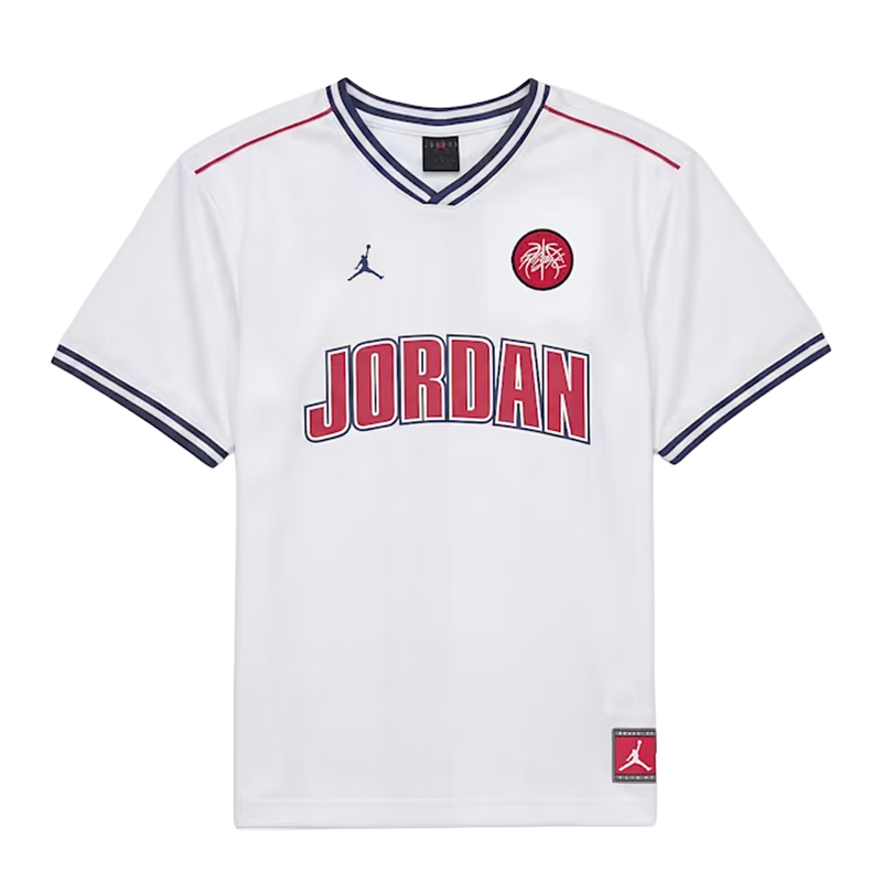 Jordan Kids MJ Sport Basketball Jersey 'White'
