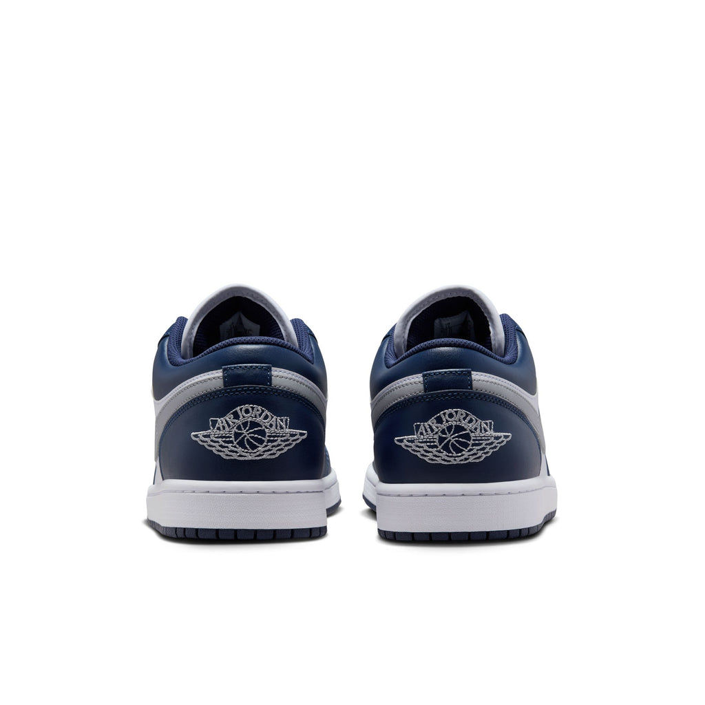 Air Jordan 1 Low Men's Shoes 'White/Grey/Navy'