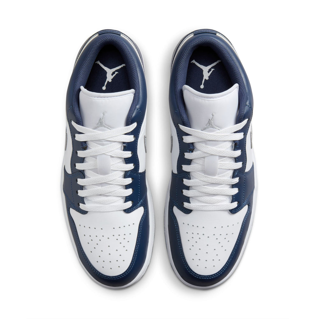 Air Jordan 1 Low Men's Shoes 'White/Grey/Navy'