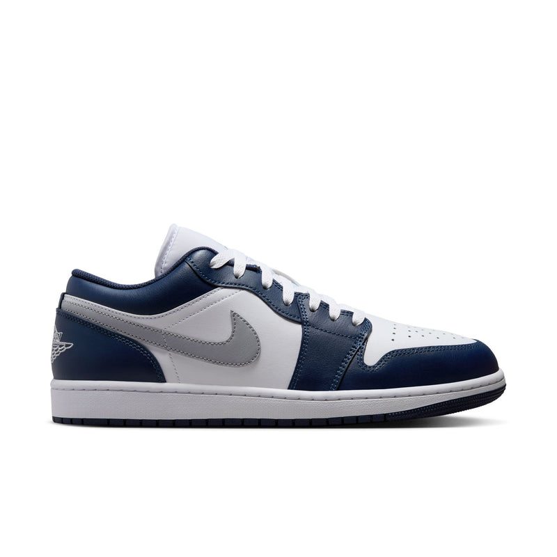 Air Jordan 1 Low Men's Shoes 'White/Grey/Navy'