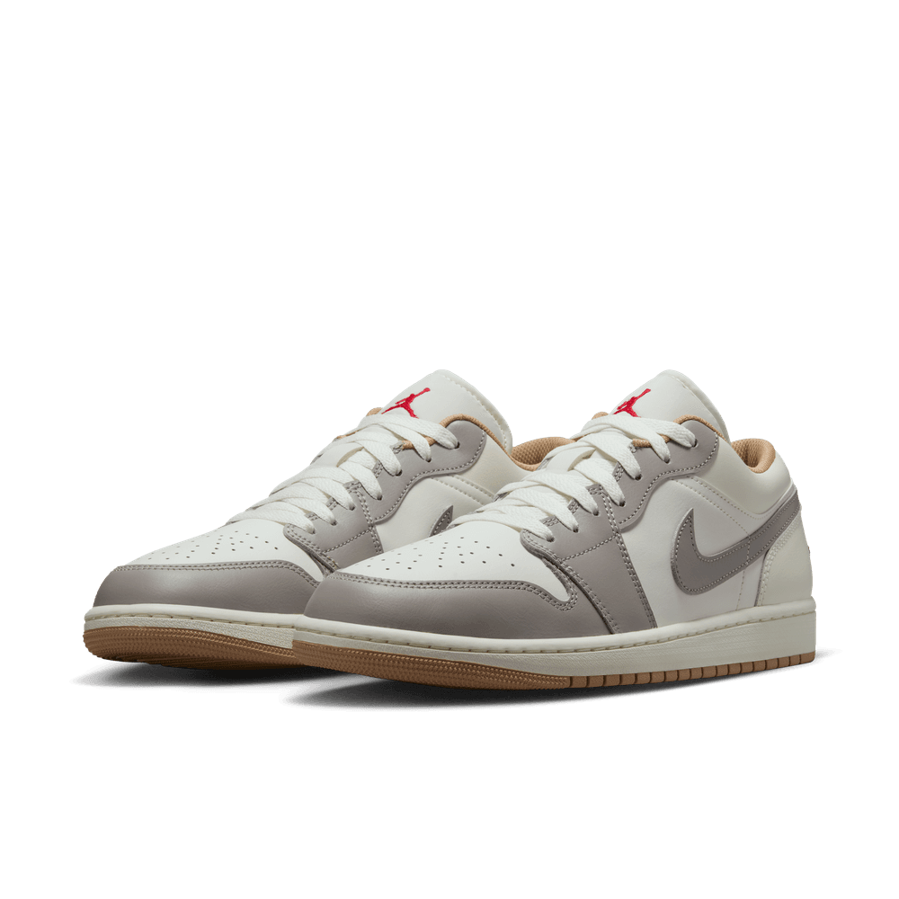 Air Jordan 1 Low Men's Shoes 'Sail/Fire Red/Hemp'