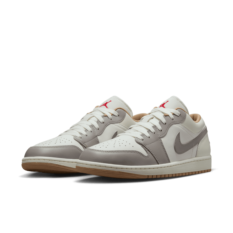 Air Jordan 1 Low Men's Shoes 'Sail/Fire Red/Hemp'