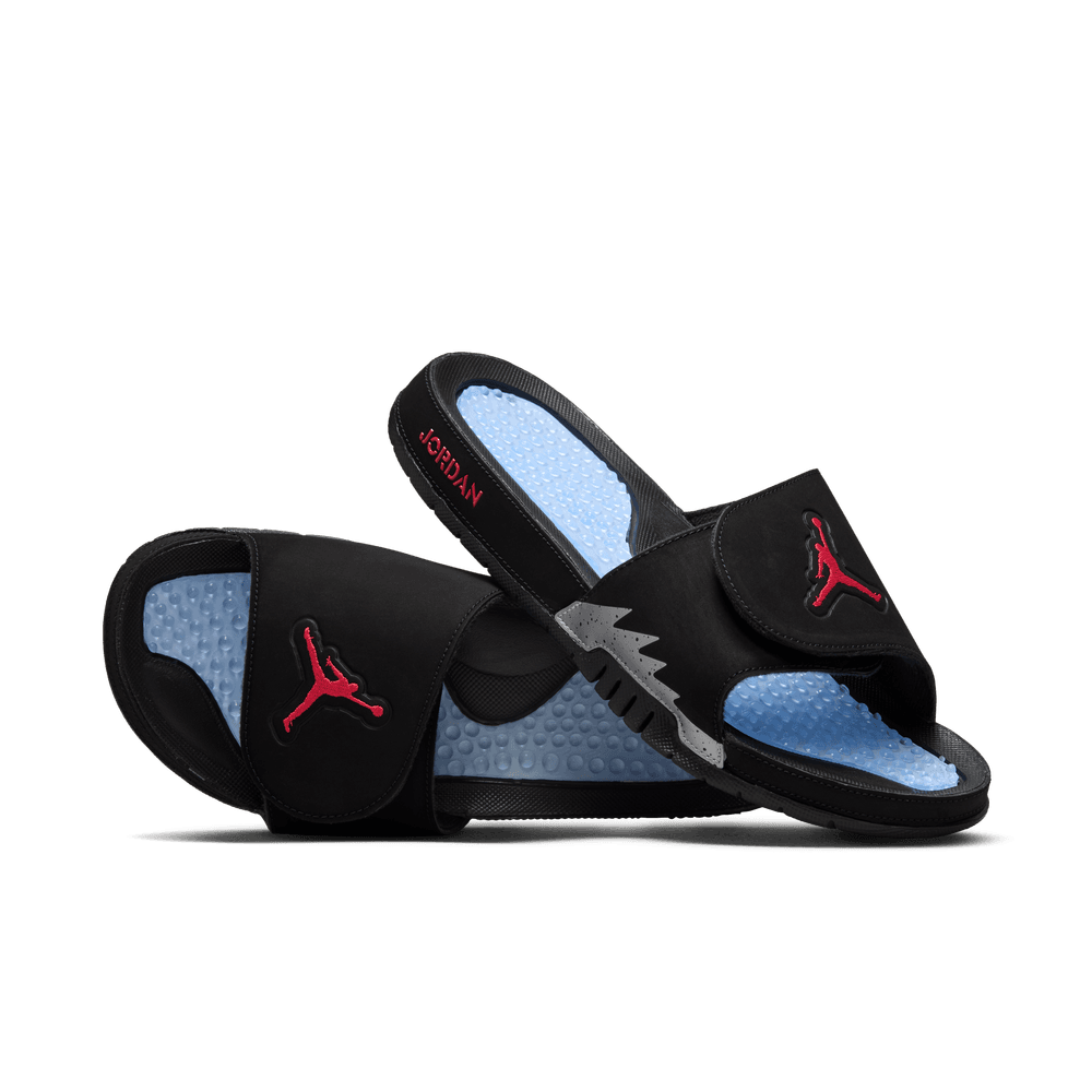 Jordan Hydro 5 Retro Men's Slides 'Black/Fire Red/Silver'
