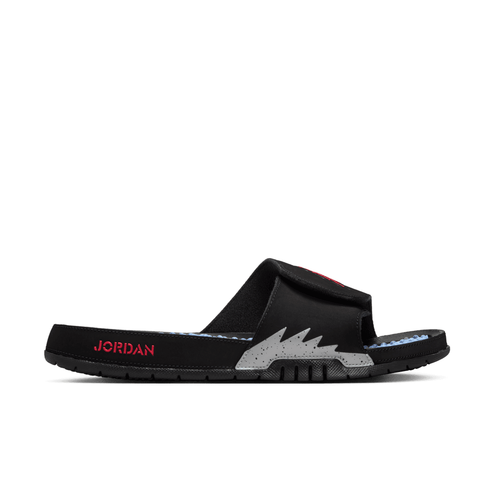Jordan Hydro 5 Retro Men's Slides 'Black/Fire Red/Silver'