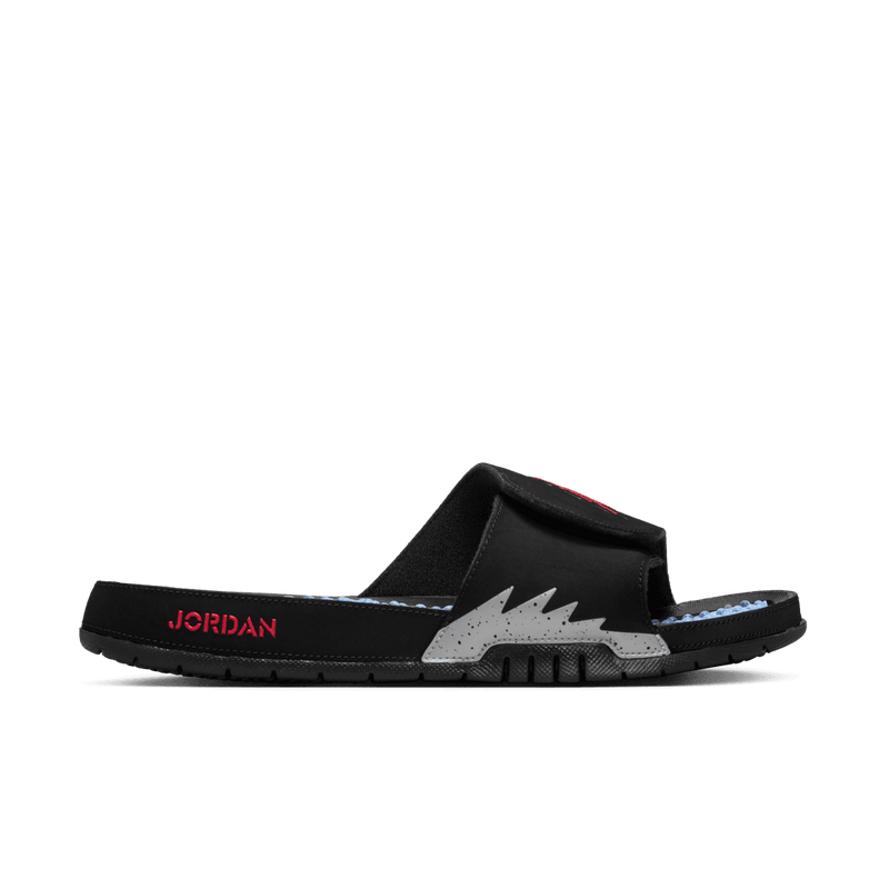Jordan Hydro 5 Retro Men's Slides 'Black/Fire Red/Silver'