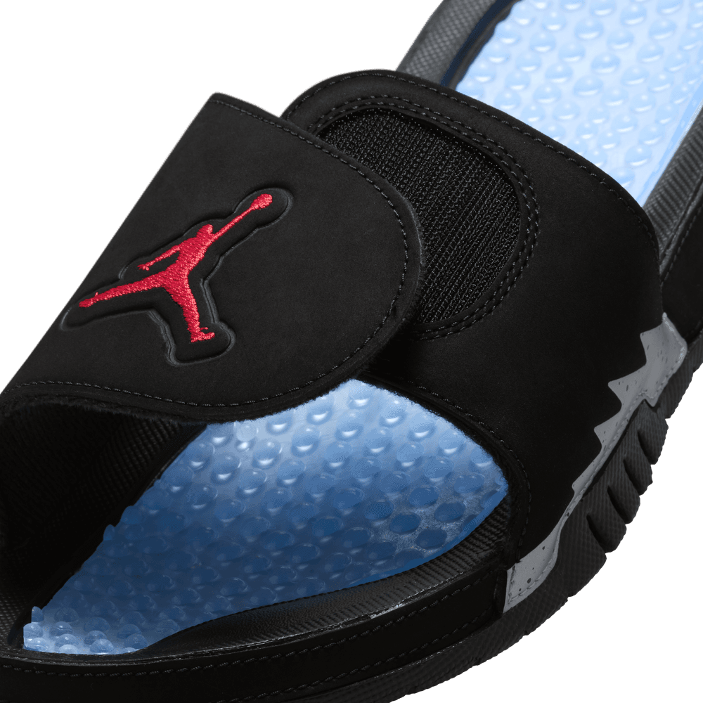 Jordan Hydro 5 Retro Men's Slides 'Black/Fire Red/Silver'