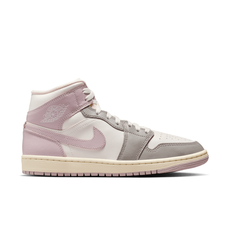 Air Jordan 1 Mid Women's Shoes 'Sail/Rose/Stone'