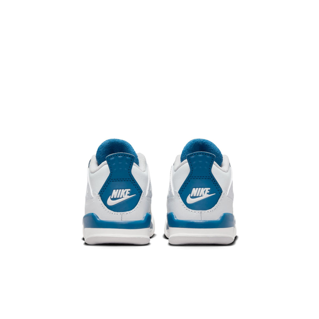 Jordan 4 Retro "Industrial Blue" Baby/Toddler Shoes (TD) 'White/Blue'