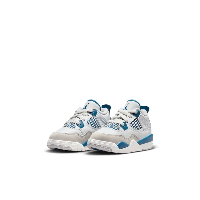 Jordan 4 Retro "Industrial Blue" Baby/Toddler Shoes (TD) 'White/Blue'