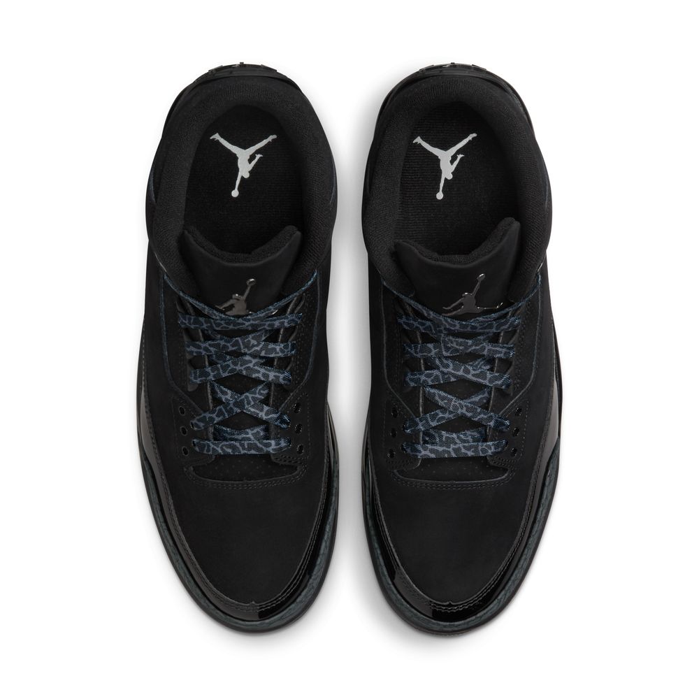 Air Jordan 3 Retro Men's Shoes 'Black Cat' 'Black/Charcoal/White'